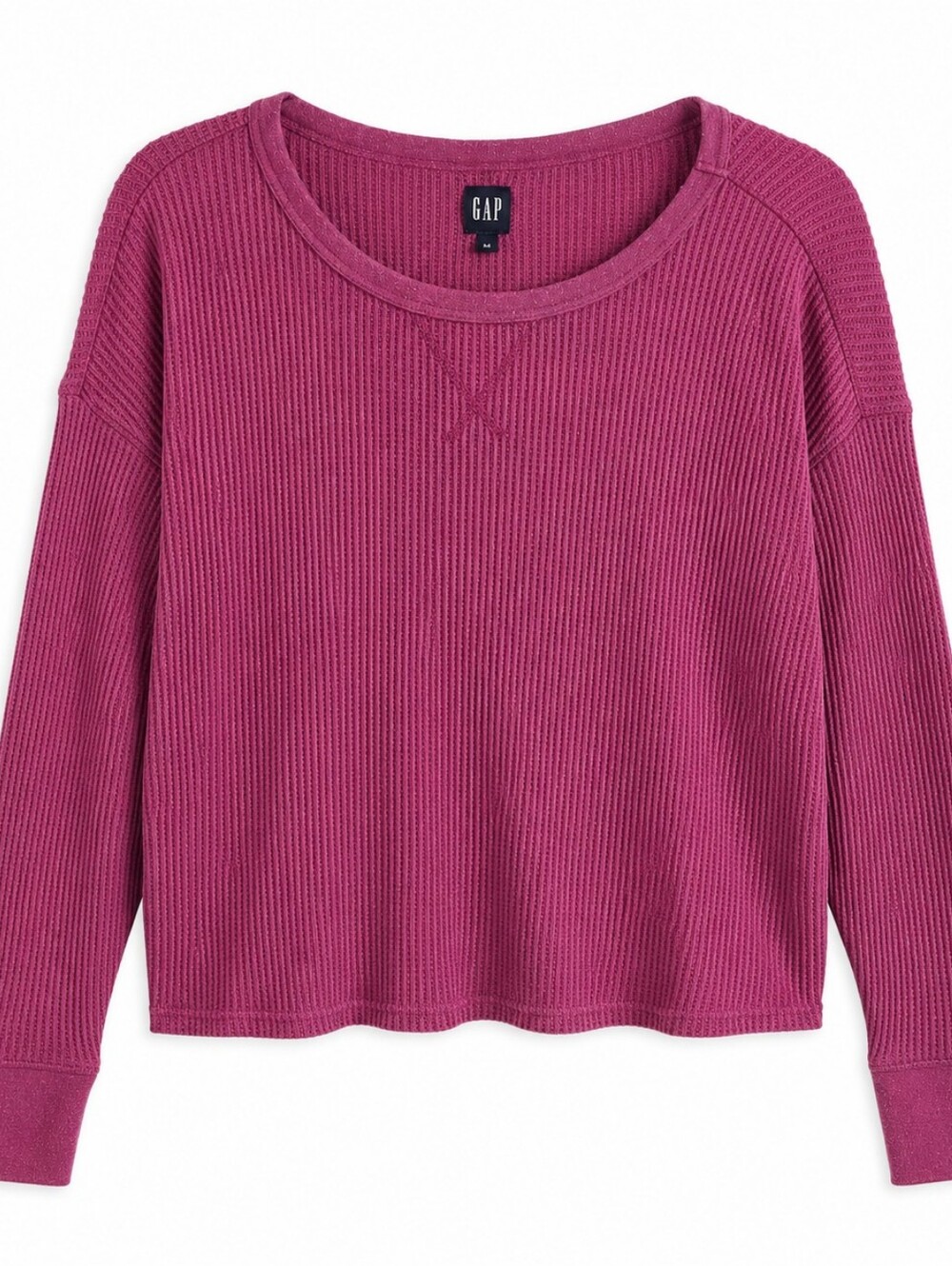GAP Magenta Waffle Knit Sweater XL